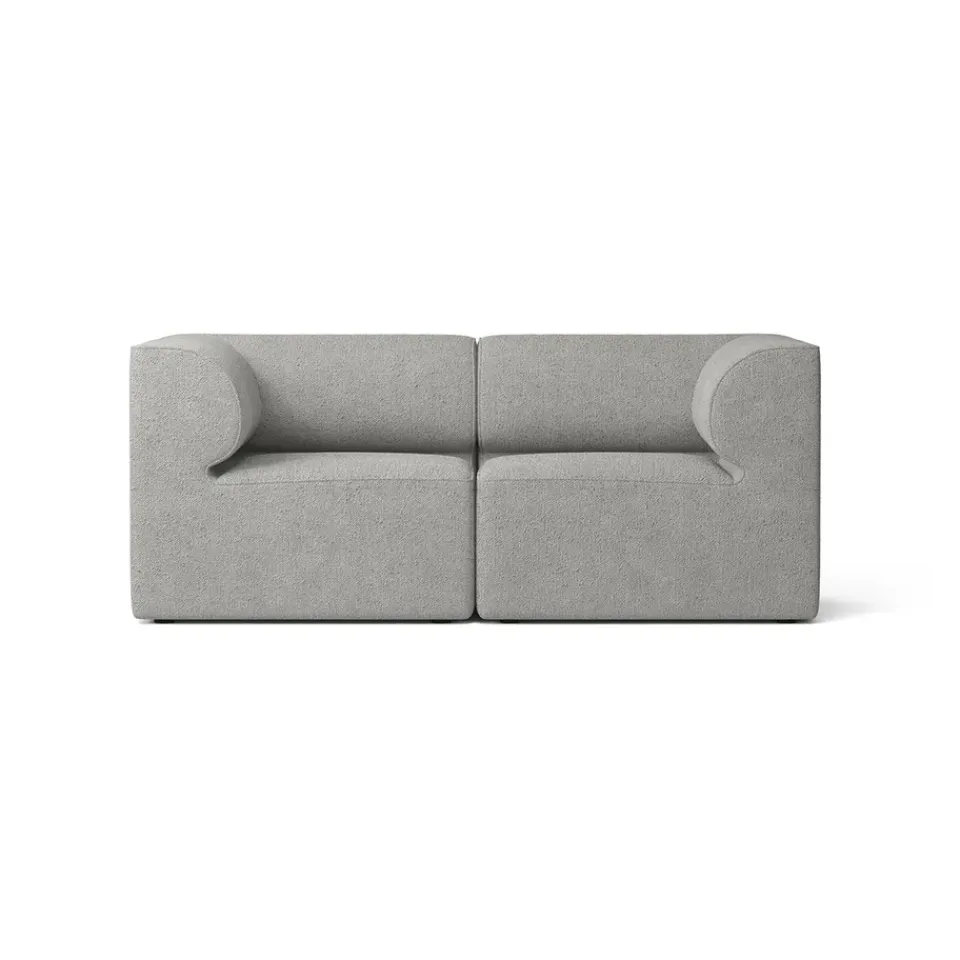 Audo Copenhagen Sofas*Eave 86 modular sofa configuration 1, Audo Bouclé 16 (Dark ) Grey