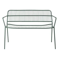 Broste Copenhagen Garden Sofas & Garden Benches|Outdoor Lounge Furniture*Eden bench with arm support, Forest Green