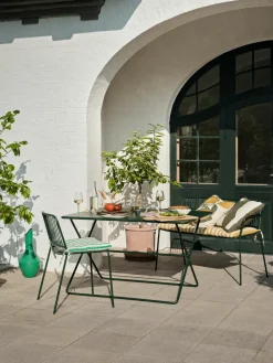 Broste Copenhagen Garden Sofas & Garden Benches|Outdoor Lounge Furniture*Eden bench with arm support, Forest Green