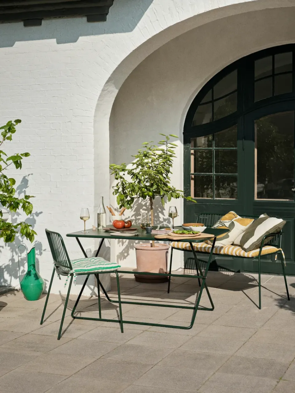 Broste Copenhagen Table For Outdoor Use*Eden table 120x70x74 cm, Forest Green