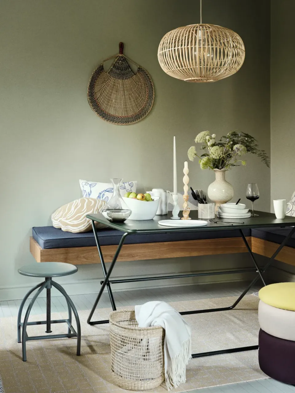 Broste Copenhagen Table For Outdoor Use*Eden table 120x70x74 cm, Forest Green