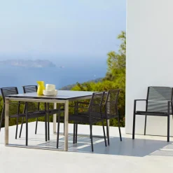 Cane-line Seating*Edge armchair, Anthracite Grey