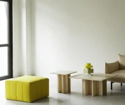 Normann Copenhagen Coffee Tables*Edge small coffee table, Travertine Beige
