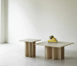 Normann Copenhagen Coffee Tables*Edge small coffee table, Travertine Beige