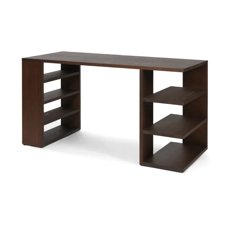 Ferm Living Desks*Edre desk 137x65x73.5 cm, Dark Stained Pine Brown