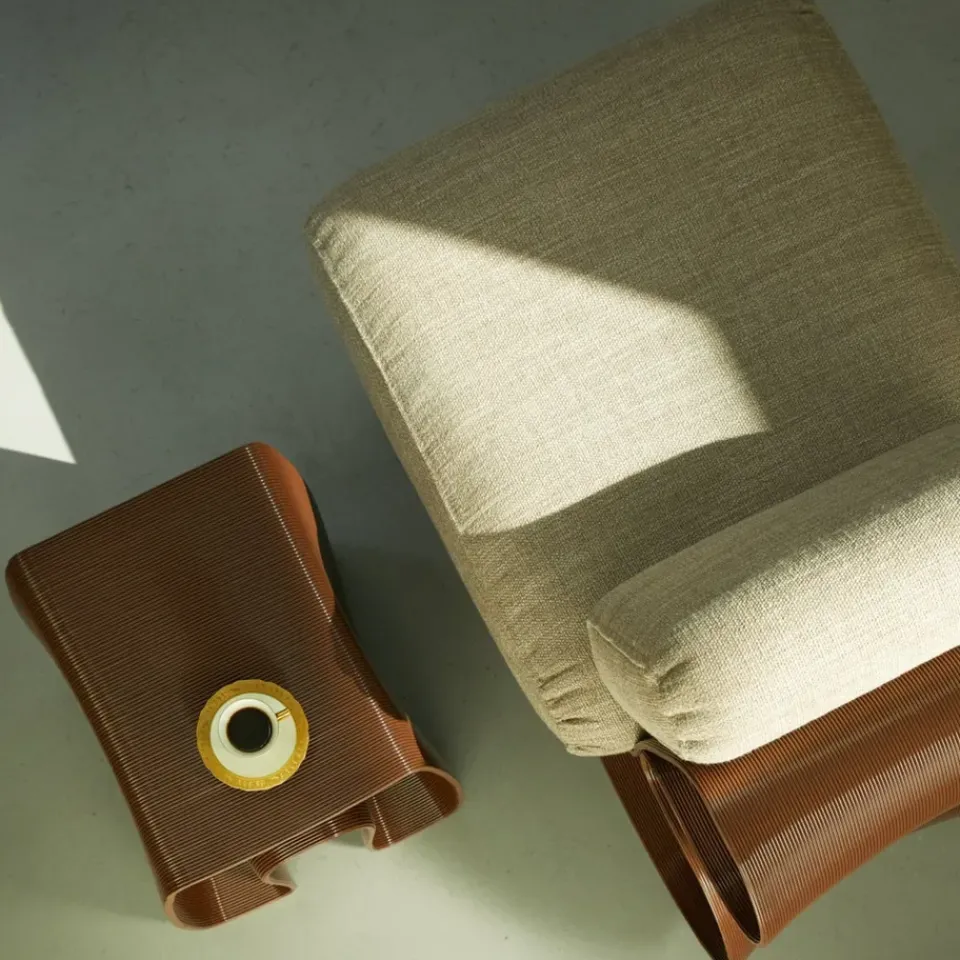 Ekbacken Studios Side Tables*Eel side table 38x40 cm, Chocolate Brown