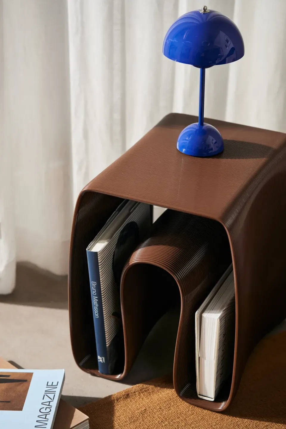 Ekbacken Studios Side Tables*Eel side table 38x40 cm, Chocolate Brown
