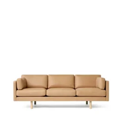 Fredericia Furniture Sofas*EJ220 2033 sofa 3 seater sofa, Vegeta leather 90-oak Beige