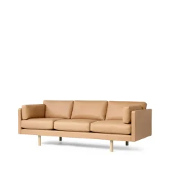 Fredericia Furniture Sofas*EJ220 2033 sofa 3 seater sofa, Vegeta leather 90-oak Beige