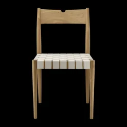 1898 Chairs*Ekeryd dining chair, Webbing-laquered oak Beige