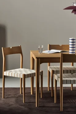 1898 Chairs*Ekeryd dining chair, Webbing-laquered oak Beige