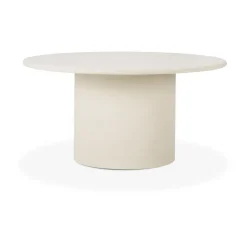 Ethnicraft Dining Tables*Elements dining table, Off , Ø150 cm White