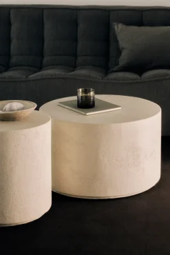 Ethnicraft Side Tables*Elements side table Ø40 cm, Off White