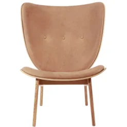 NORR11 Armchairs & Footstools|Chairs*Elephant lounge leather oak, Dunes camel Brown