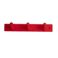 Byon Clothes Hooks & Hangers*Else hook strip 3 hooks, Red