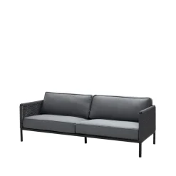 Cane-line Garden Sofas & Garden Benches|Balcony Furniture*Encore 3-seater sofa, airtouch lava /dark Grey