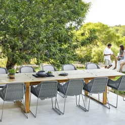 Cane-line Table For Outdoor Use*Endless dining table, Teak, 332 cm Brown