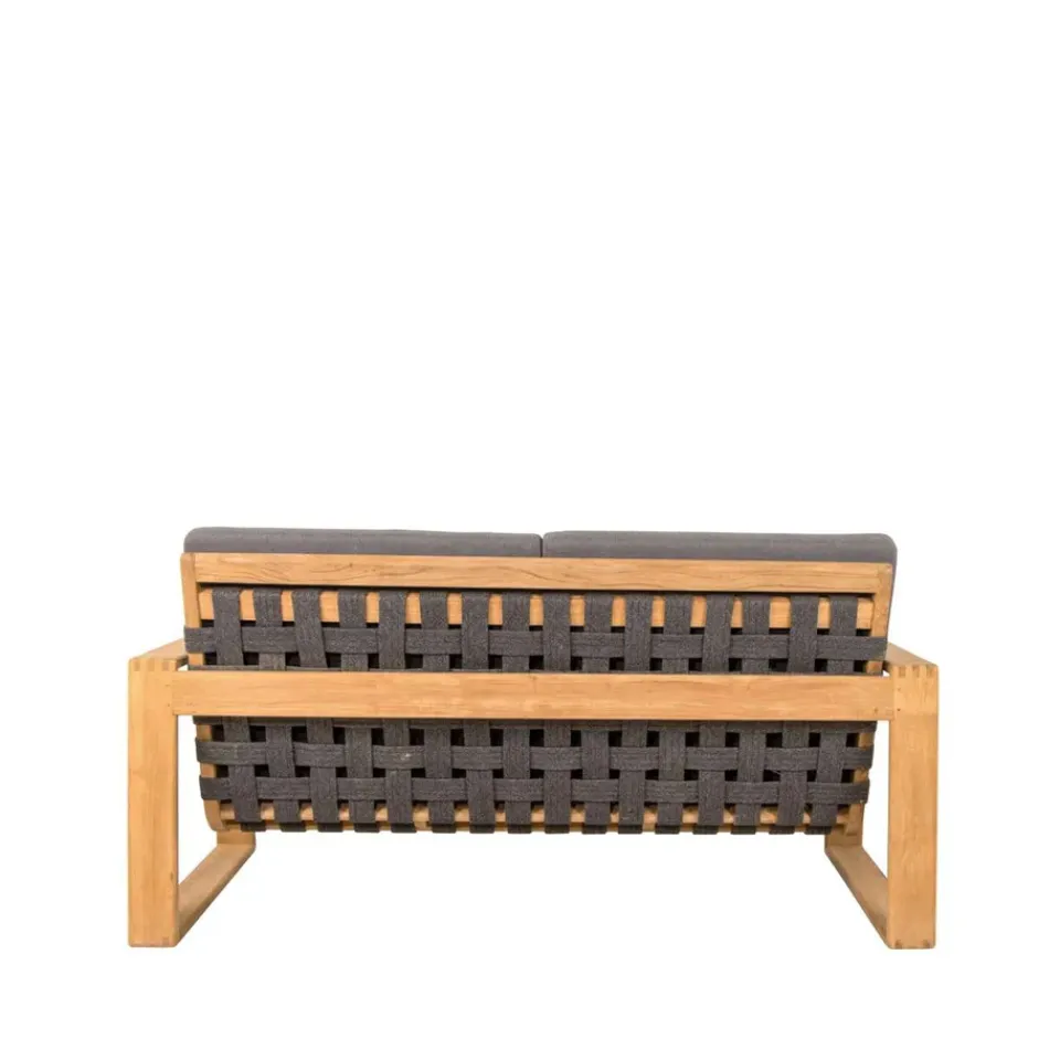 Cane-line Outdoor Lounge Furniture|Garden Sofas & Garden Benches*Endless Soft 2-seater sofa teak, AirTouch Grey