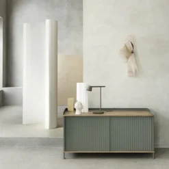 Muuto T.V & Media Units|Dressers & Sideboards*Enfold Low Side table, -oak-metal Black