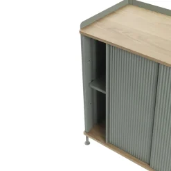 Muuto T.V & Media Units|Dressers & Sideboards*Enfold sideboard low 125x45x63 cm, Oak-Dusty green BrownGreen