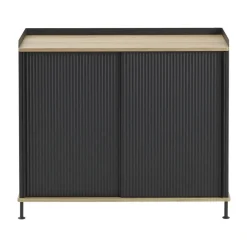 Muuto Dressers & Sideboards*Enfold Sideboard 100x45x85 cm, Lacquered oak-anthracite Black
