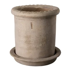 ERNST Garden Details & Accessories*terracotta pot with saucer, Ø16x16 cm Brown