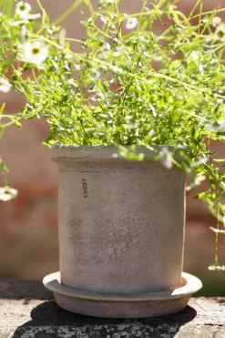 ERNST Garden Details & Accessories*terracotta pot with saucer, Ø16x16 cm Brown