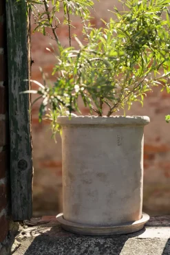 ERNST Garden Details & Accessories*terracotta pot with saucer, Ø25x28 cm Brown