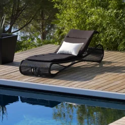 Cane-line Seating*Escape sun lounger, Black