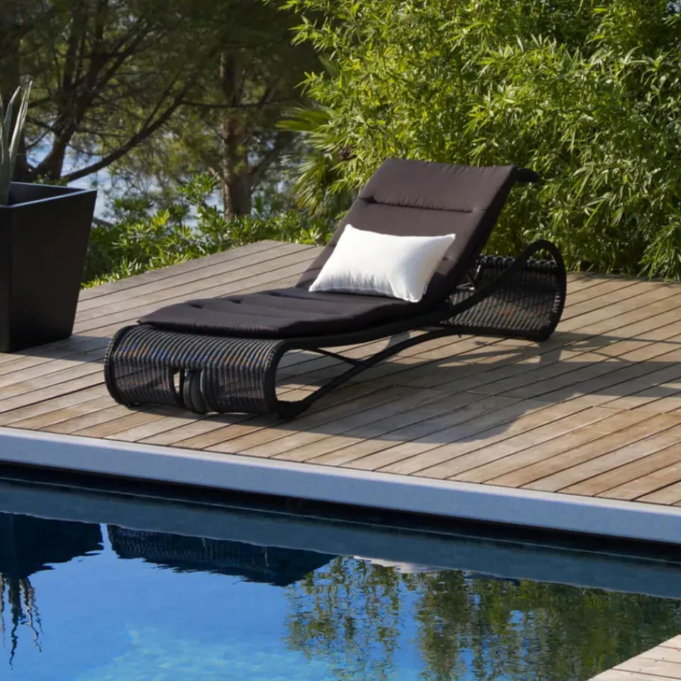Cane-line Seating*Escape sun lounger, Black