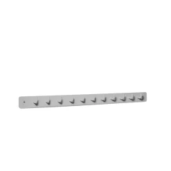SMD Design Clothes Hooks & Hangers*Etcetera 11 hook rack, Light Grey