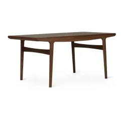 Warm Nordic Dining Tables*Evermore dining table incl. 2 extension leaves of 45 cm each, Oiled walnut, 160 cm Brown