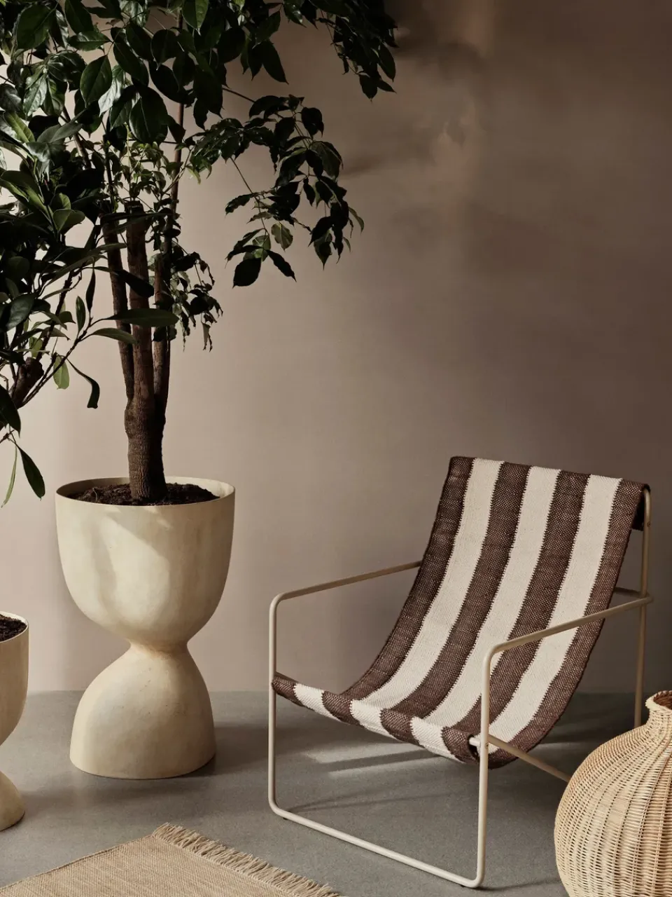 Ferm Living Garden Details & Accessories*Evoke flower pot 70 cm, Warm Sand Beige