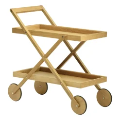 Design House Stockholm Serving Trolleys*Exit serving trolley, Oak Brown