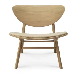 Ethnicraft Armchairs & Footstools|Chairs*Eye lounge armchair, Oak, off-white Beige