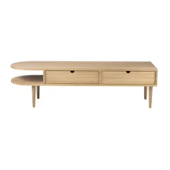 FDB Møbler Benches*F24 Radius bench, Oak nature lacquered 45x145 cm Brown