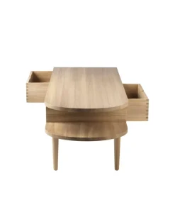 FDB Møbler Benches*F24 Radius bench, Oak nature lacquered 45x145 cm Brown