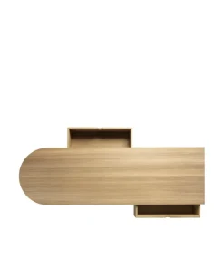 FDB Møbler Benches*F24 Radius bench, Oak nature lacquered 45x145 cm Brown