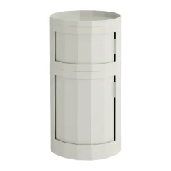 HAY Display & Glass Cabinets*Facet Cabinet 110 side table, Misty Grey