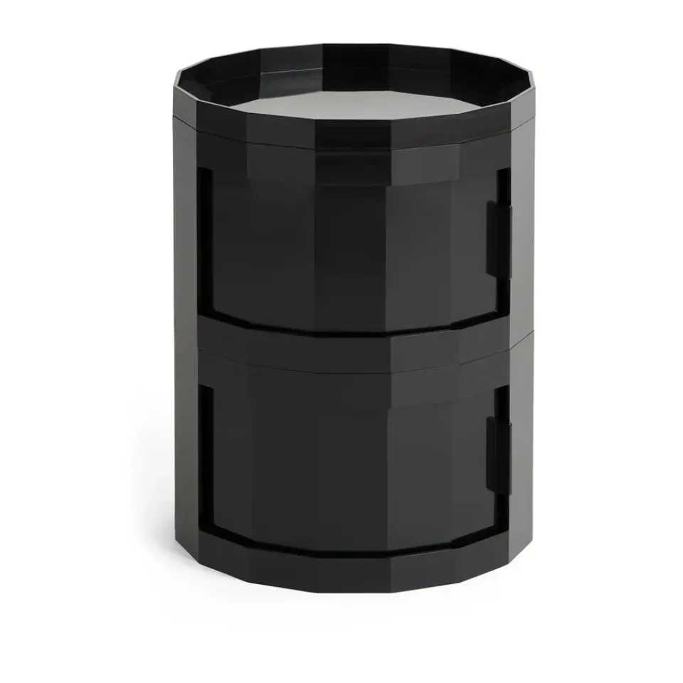 HAY Display & Glass Cabinets*Facet Cabinet 20 side table, Anthracite Black