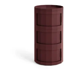 HAY Display & Glass Cabinets*Facet Cabinet 30 side table, Burgundy Red