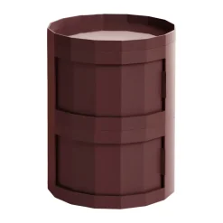 HAY Display & Glass Cabinets*Facet Cabinet 20 side table, Burgundy Red