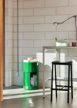 HAY Dressers & Drawer Units*Facet Cabinet 101 side table, Spinach Green