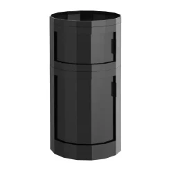 HAY Display & Glass Cabinets*Facet Cabinet 110 side table, Anthracite Black