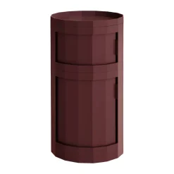HAY Display & Glass Cabinets*Facet Cabinet 110 side table, Burgundy Red