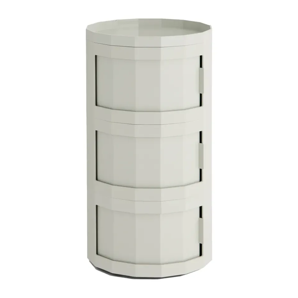 HAY Display & Glass Cabinets*Facet Cabinet 30 side table, Misty Grey