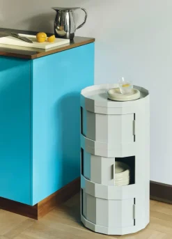 HAY Display & Glass Cabinets*Facet Cabinet 30 side table, Misty Grey