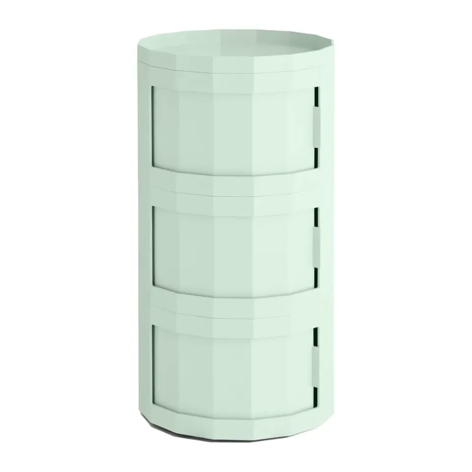HAY Display & Glass Cabinets*Facet Cabinet 30 side table, Soft mint Green