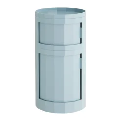 HAY Display & Glass Cabinets*Facet Cabinet 110 side table, Misty Blue