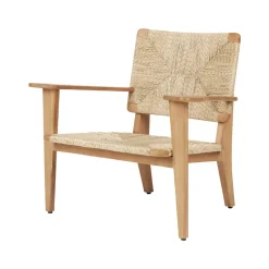 GUBI Outdoor Lounge Furniture*F-chair Outdoor lounge chair, Teak Brown